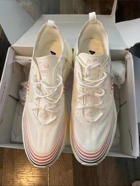 APL White Sneakers with Brown Gradient Accents Men size 13